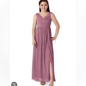 Azazie Dusty Rose Maxi Dress